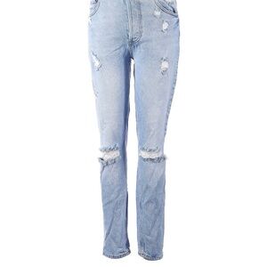 Distressed Light Blue Denim Jeans Boyish Skinny